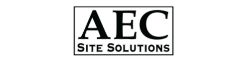 Black and white logo of AEC Site Solutions